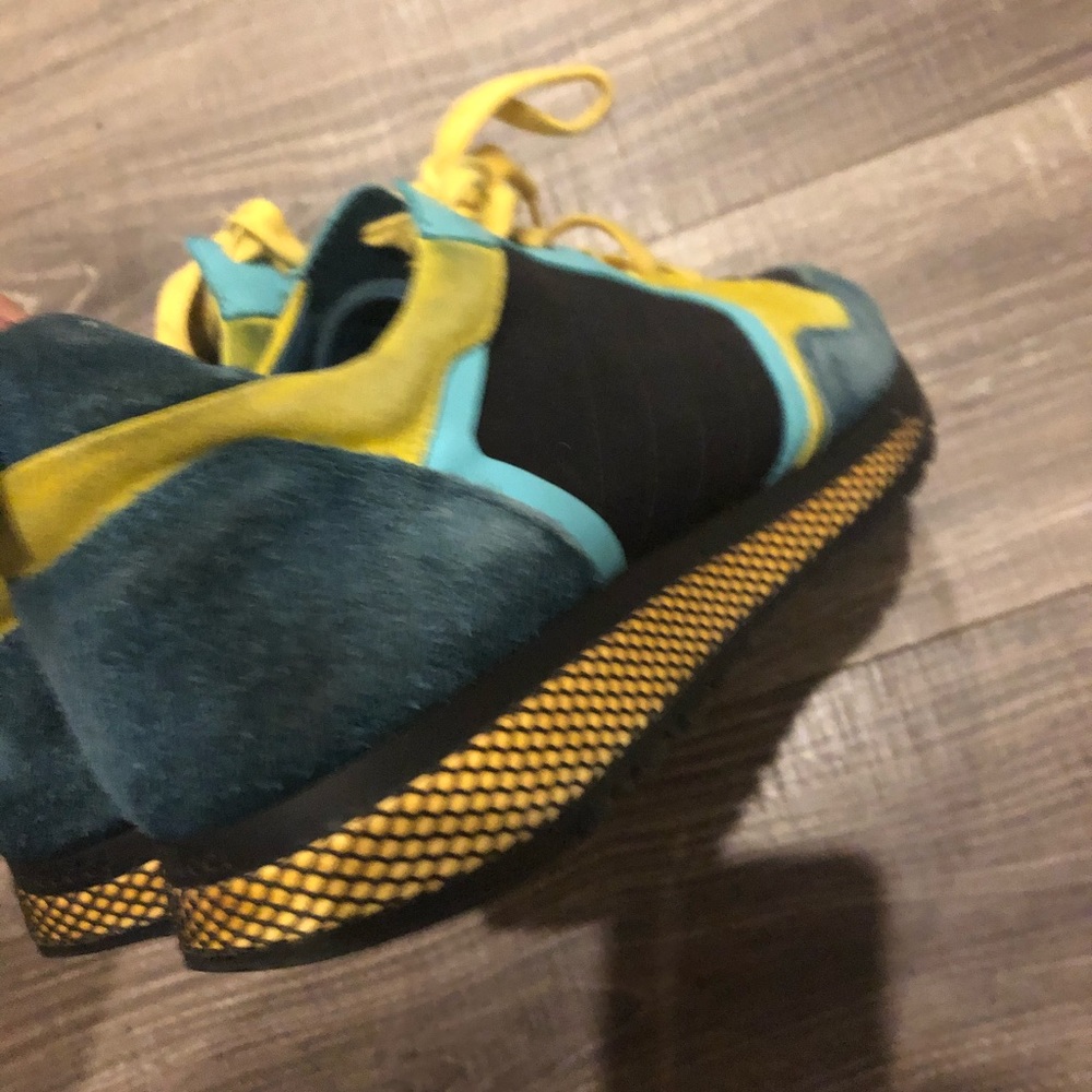 Gucci Multicolor Suede Leather Runner Sneakers - image 4